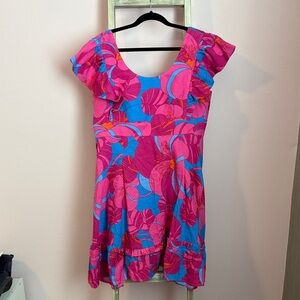 Tuckernuck Pink and Blue Floral Dress